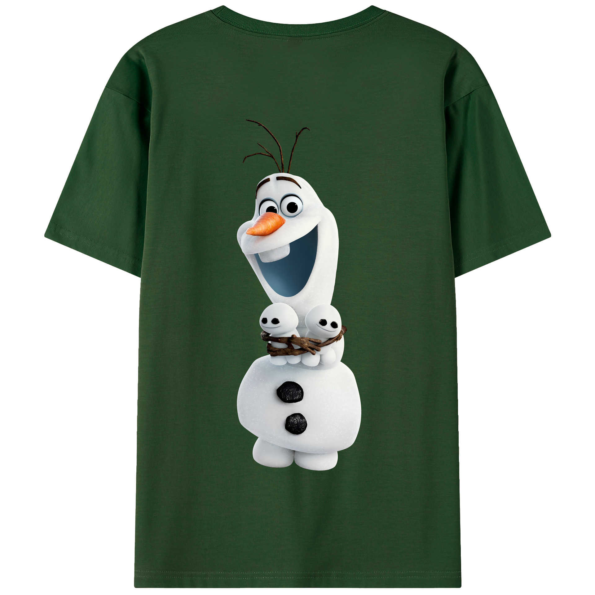 （画像用） アナと雪の女王 アンナ エルサ Frozen Anna Elsa 綿100％半袖Tシャツ（背面プリント）